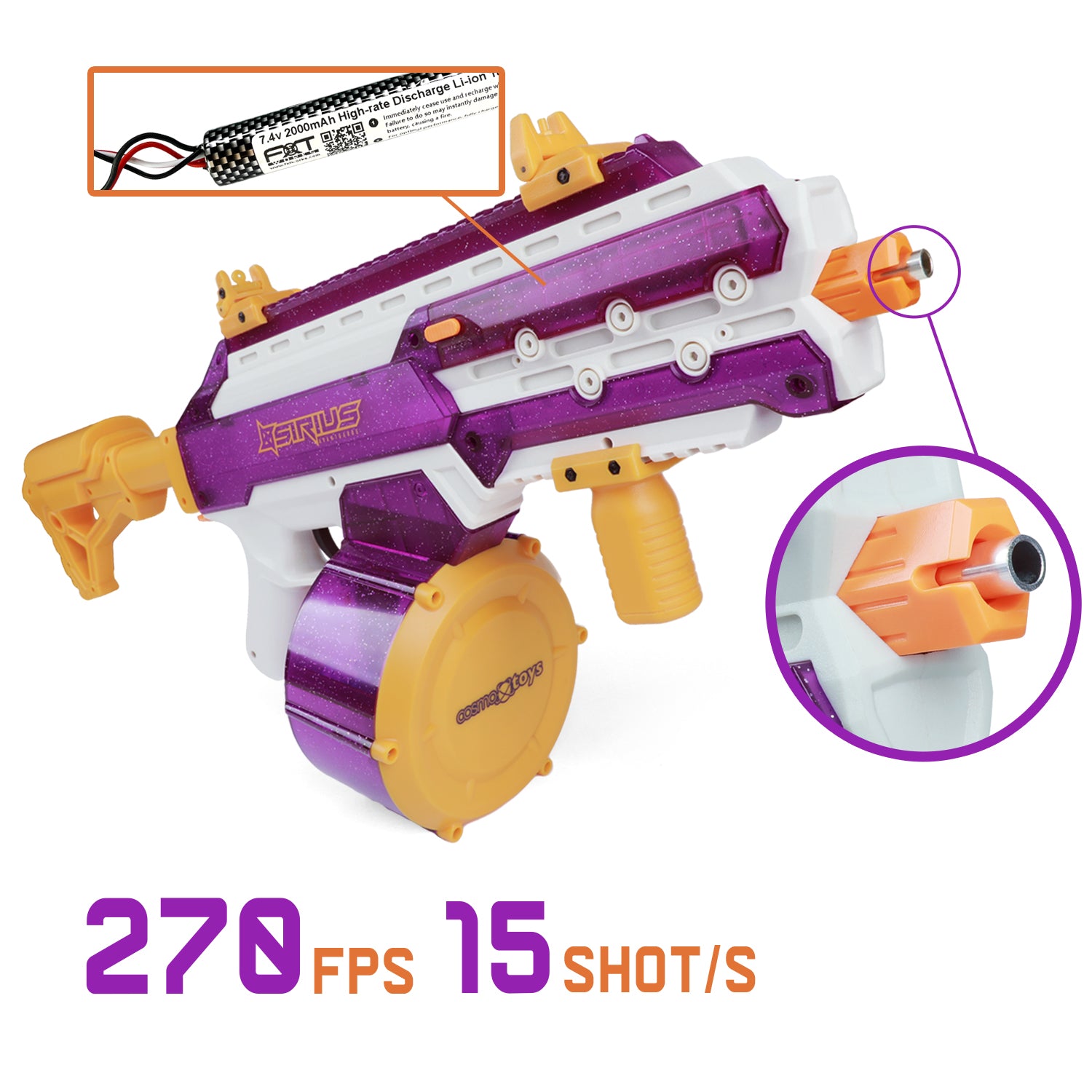 SIRIUS जेल राइफल प्रो (270 FPS तक)