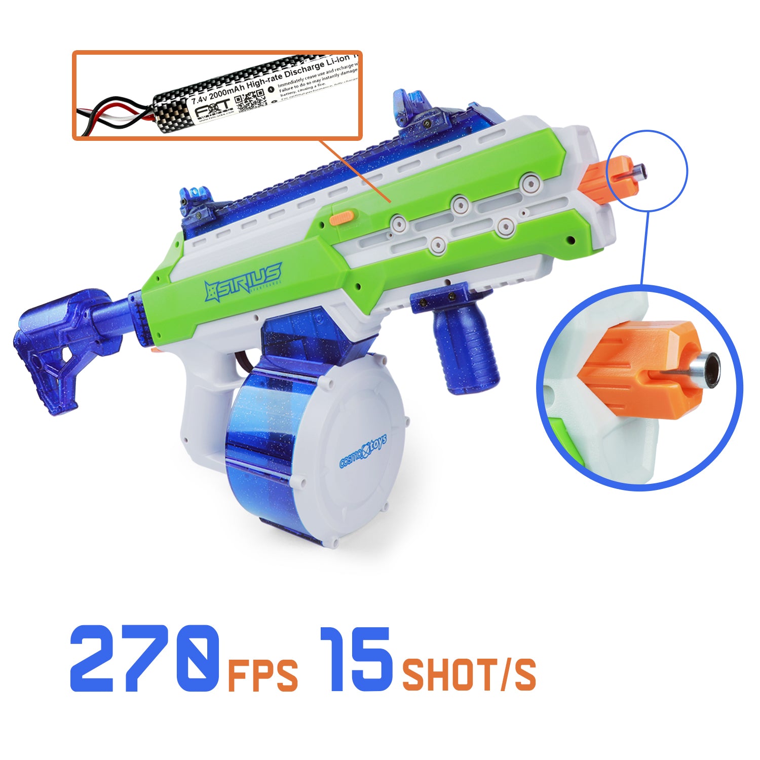 SIRIUS जेल राइफल प्रो (270 FPS तक)